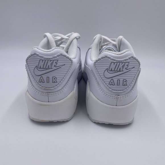 Nike Air Max 90 LTR White / Merallic Silver Womens Shoes - Picture 4 of 8